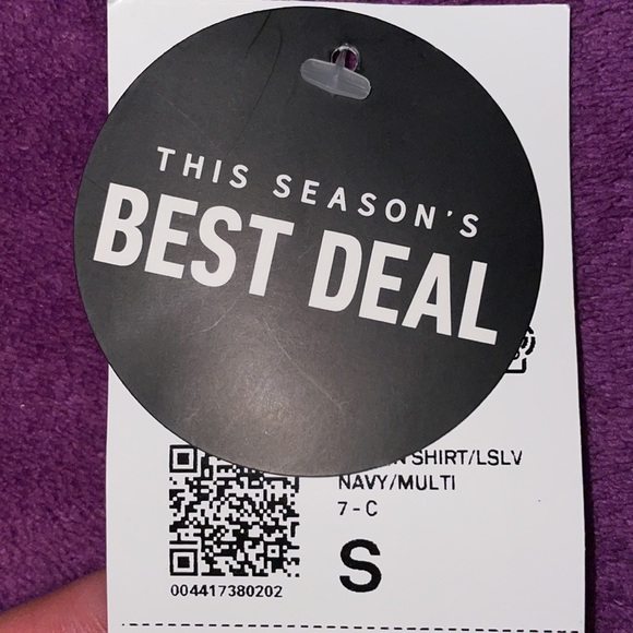 Loose button down plaid long sleeve - Picture 4 of 4